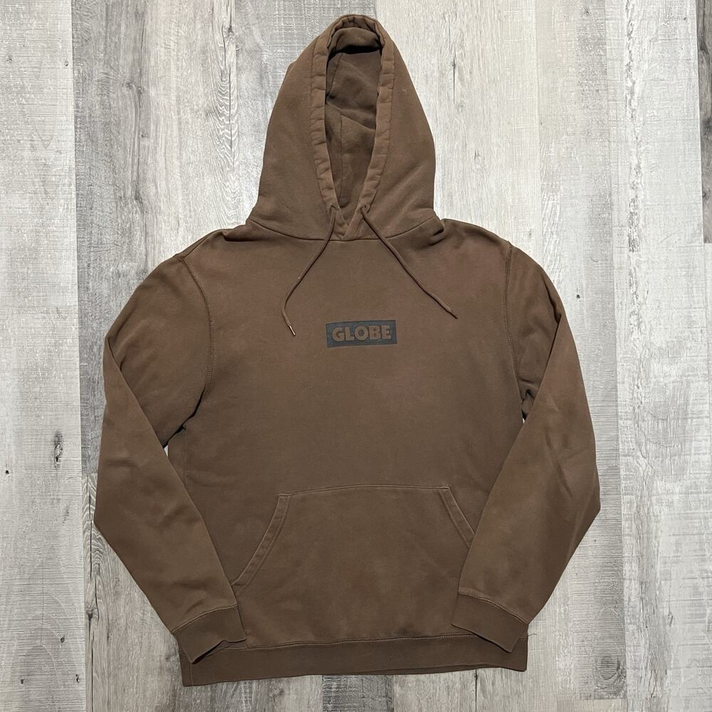 Globe Skateboard Hoodie Mens Large Brown Skate Pullover Y2K Skater Shoes